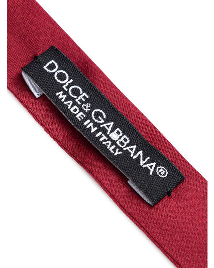Dolce & Gabbana Red Silk Bowtie