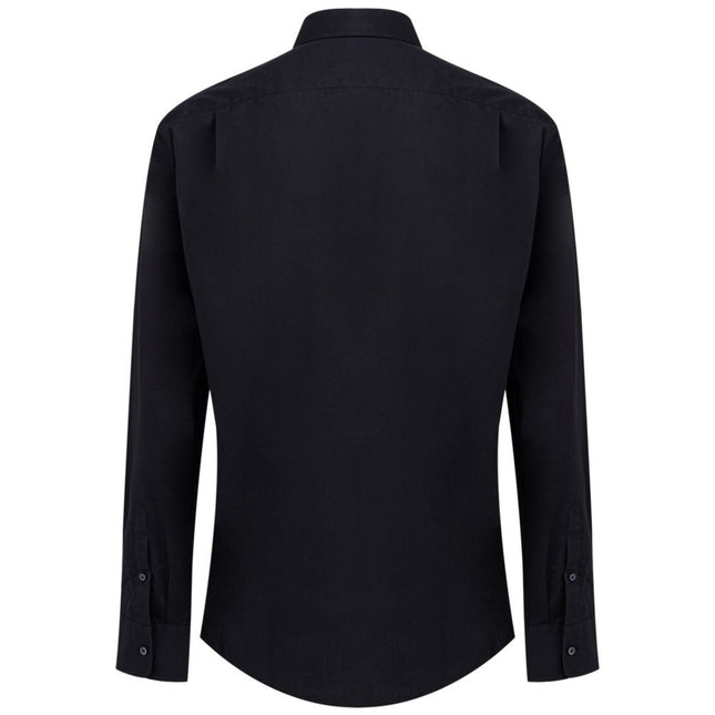 Dolce & Gabbana Navy Blue Cotton Dress Shirt