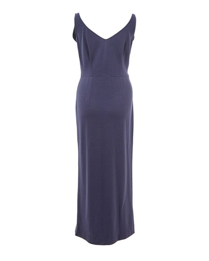 Lardini Blue Viscose Casual Dress