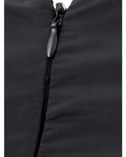 Lardini Elegant Black Polyester Dress