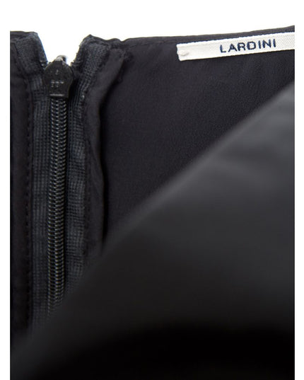 Lardini Elegant Black Polyester Dress