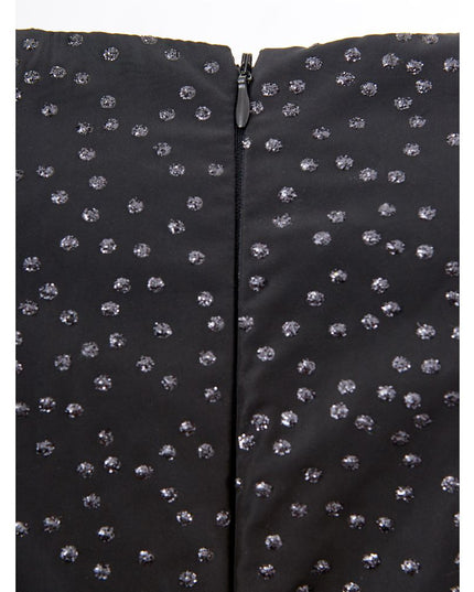 Lardini Elegant Black Polyethylene Dress