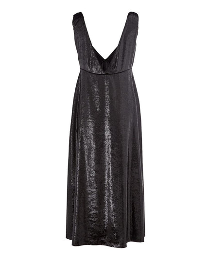 Lardini Elegant Polyester Black Dress