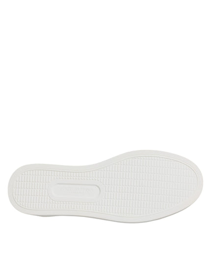 Dolce & Gabbana Brown Calfskin Fur Leopard Sneakers Shoes