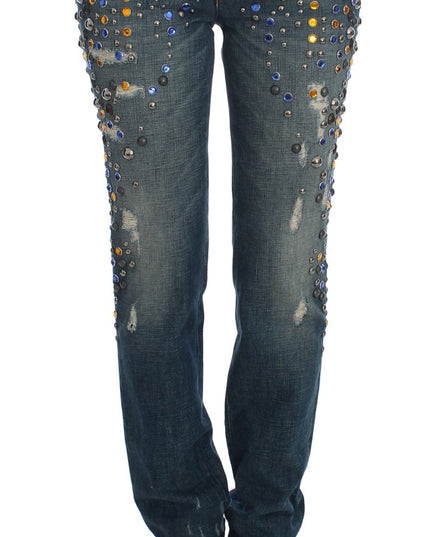 Dolce & Gabbana Crystal Embellished GIRLY Slim Fit Jeans