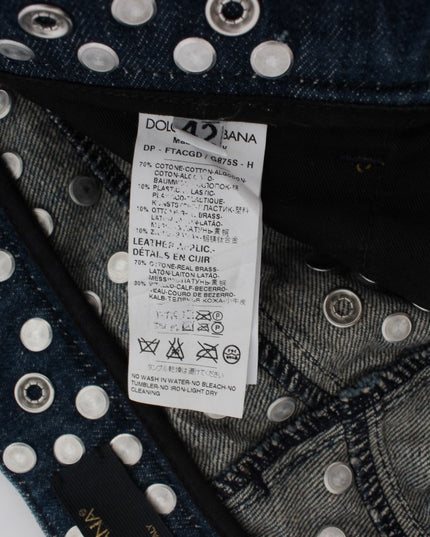 Dolce & Gabbana Crystal Embellished GIRLY Slim Fit Jeans