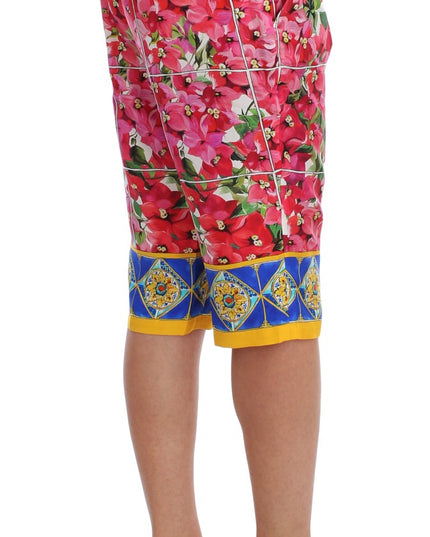 Dolce & Gabbana Multicolor Floral Knee Capris Shorts Pants