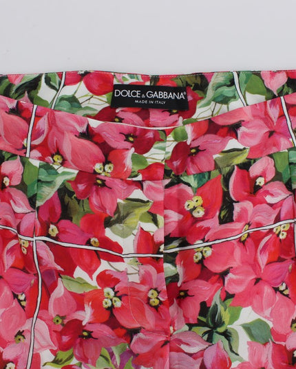 Dolce & Gabbana Multicolor Floral Knee Capris Shorts Pants