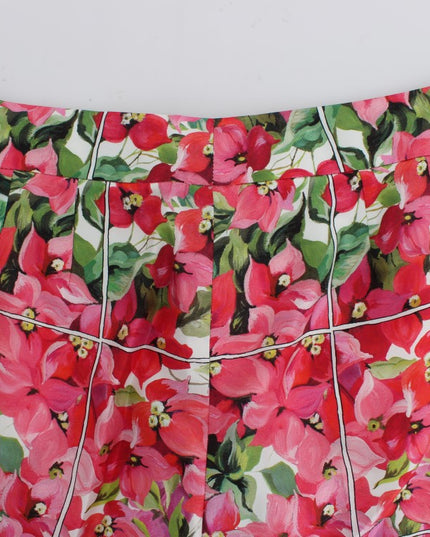 Dolce & Gabbana Multicolor Floral Knee Capris Shorts Pants