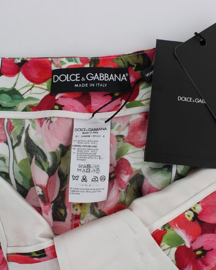 Dolce & Gabbana Multicolor Floral Knee Capris Shorts Pants