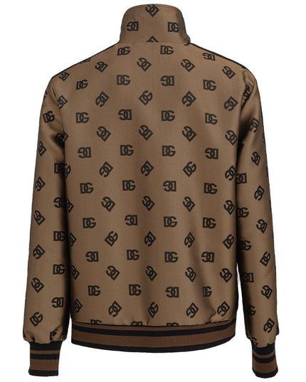 Dolce & Gabbana Bronze Polyester Shell Jacket