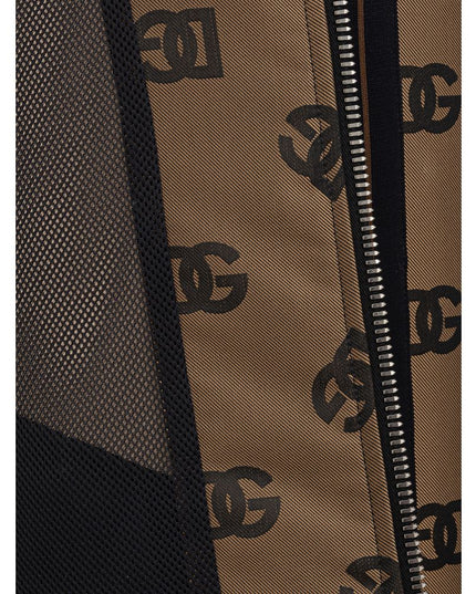 Dolce & Gabbana Bronze Polyester Shell Jacket