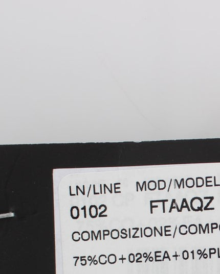 Dolce & Gabbana Black Cotton Stretch Torero Capris Pants