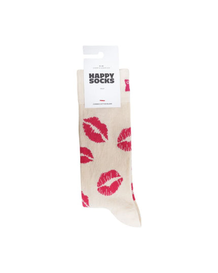 Happy Socks Beige Cotton Sock