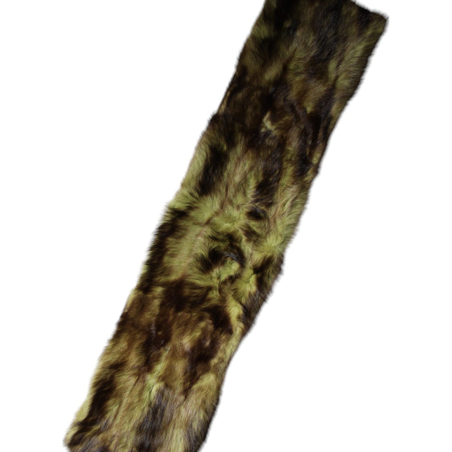 Dolce & Gabbana Multicolor Fur Shawl Neck Wrap Cover Collar Scarf