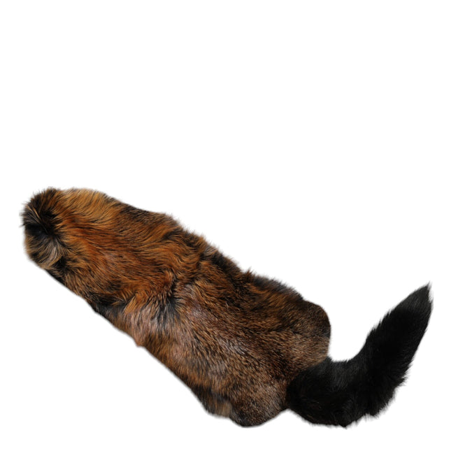 Dolce & Gabbana Brown Red Fox Fur Neck Warmer Winter Scarf