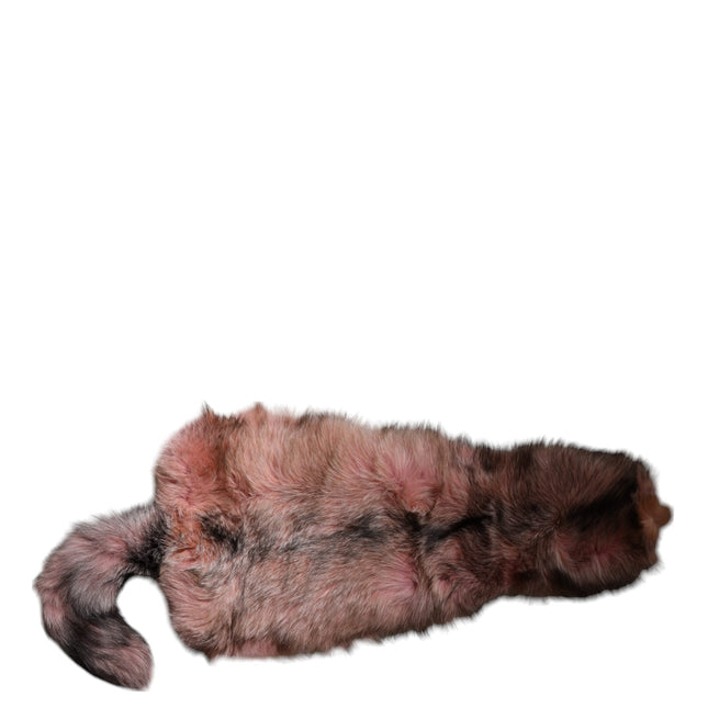 Dolce & Gabbana Pink Frost Fox Fur Neck Warmer Winter Scarf