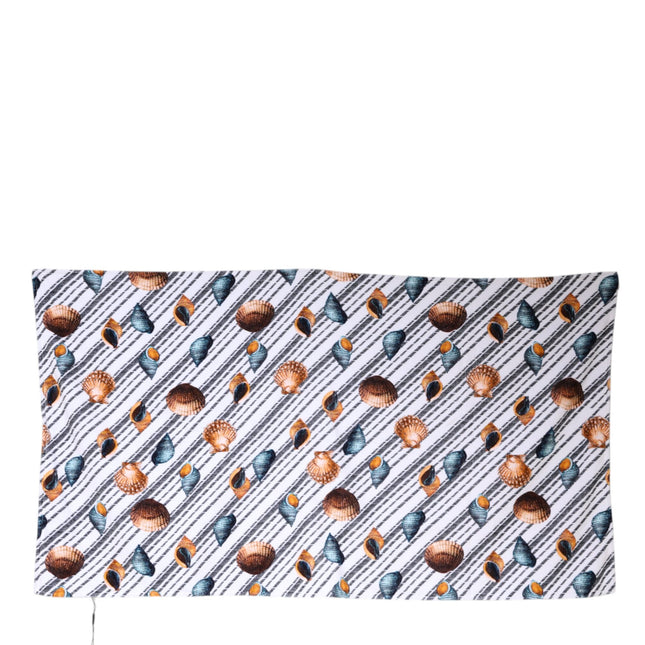 Dolce & Gabbana Multicolor Stripes Seashells Beach Towel