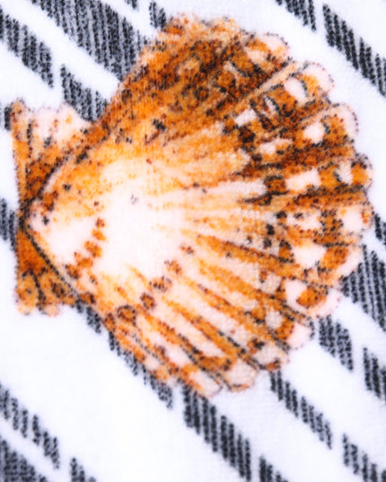 Dolce & Gabbana Multicolor Stripes Seashells Beach Towel