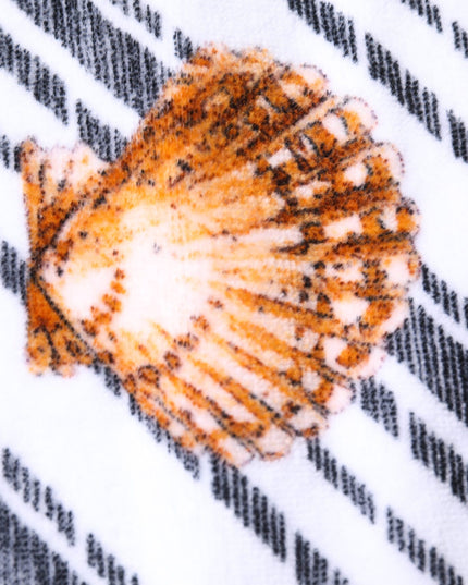 Dolce & Gabbana Multicolor Stripes Seashells Beach Towel