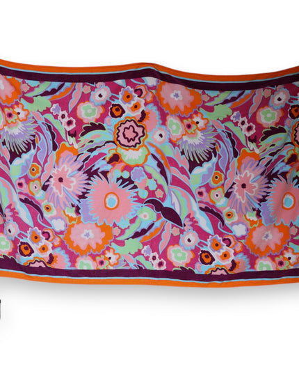 Dolce & Gabbana Multicolor Floral Print Cotton Beach Towel