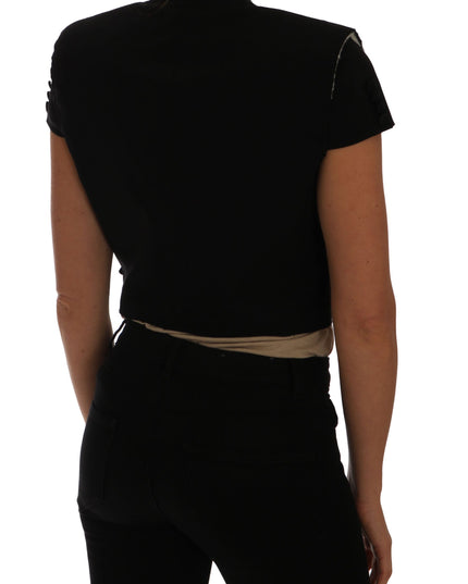 Dolce & Gabbana Black Short Croped Blazer Jacket