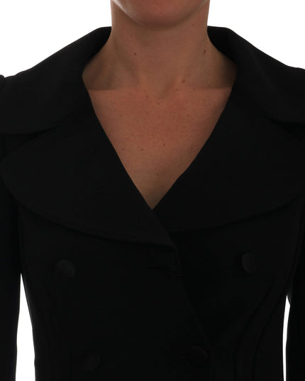 Dolce & Gabbana Black Short Croped Jacket Blazer