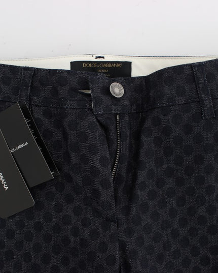 Dolce & Gabbana Polka Dotted Slim Capris Jeans