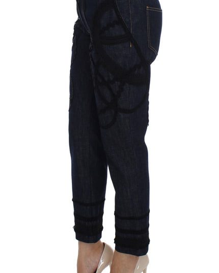 Dolce & Gabbana Blue Denim Cotton CAPRI Torero Jeans