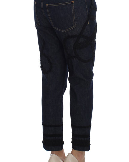 Dolce & Gabbana Blue Denim Cotton CAPRI Torero Jeans