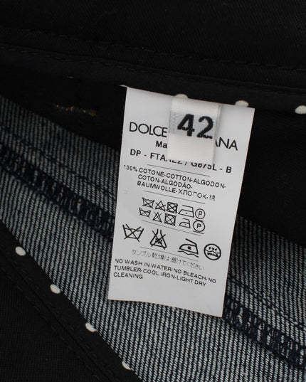 Dolce & Gabbana Blue Denim Cotton CAPRI Torero Jeans