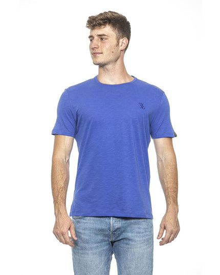 Billionaire Italian Couture Light Blue Cotton T-Shirt