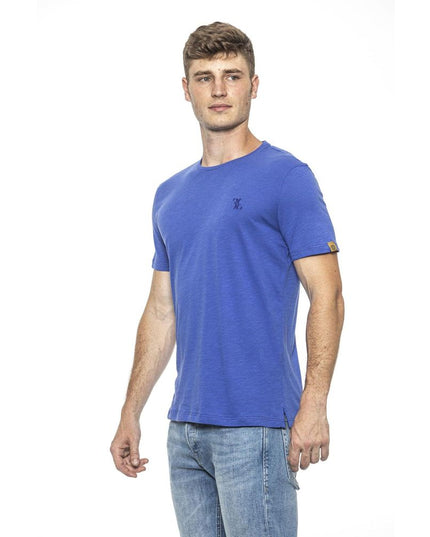 Billionaire Italian Couture Light Blue Cotton T-Shirt