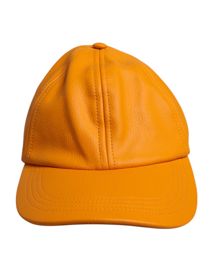 Dolce & Gabbana Orange Cotton 6 Panels Baseball Cap