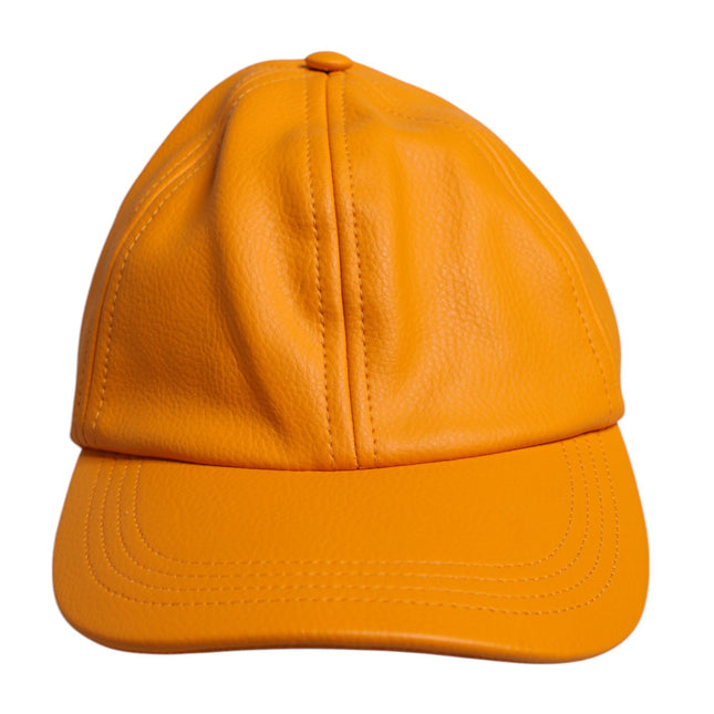 Dolce & Gabbana Orange Cotton 6 Panels Baseball Cap