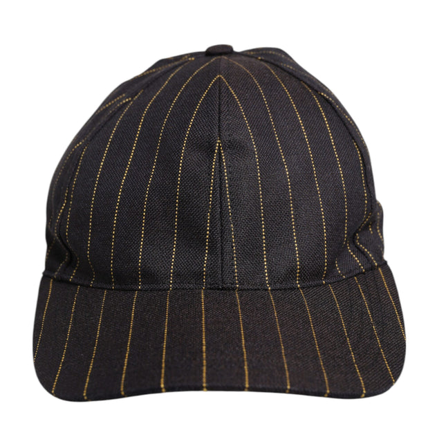 Dolce & Gabbana Brown Stripes Cotton 6 Panels Baseball Cap