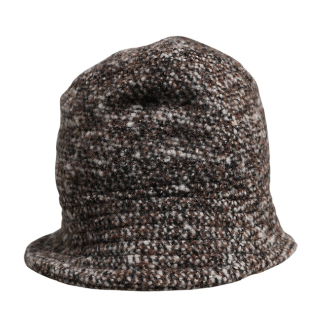 Dolce & Gabbana Brown Alpaca Wool Woven Bucket Hat