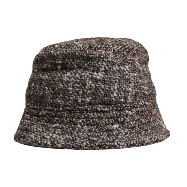 Dolce & Gabbana Brown Alpaca Wool Woven Bucket Hat