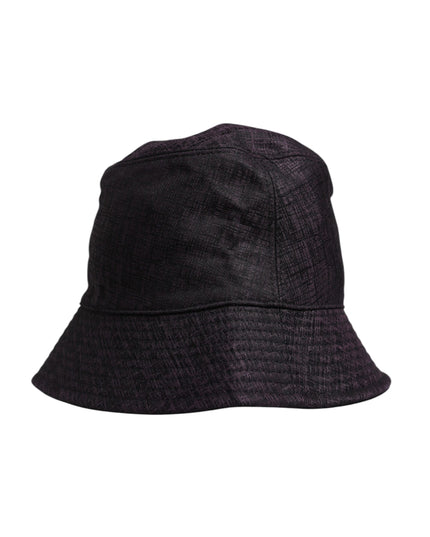 Dolce & Gabbana Black Wide Brim Nylon Bucket Hat