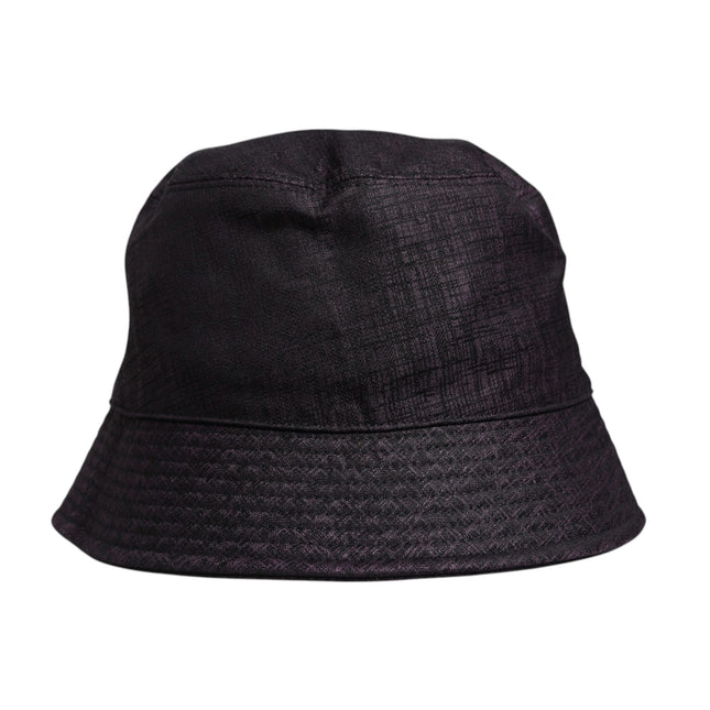 Dolce & Gabbana Black Wide Brim Nylon Bucket Hat