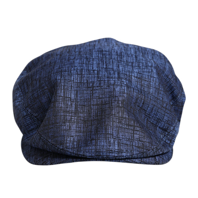 Dolce & Gabbana Blue Cotton Stretch Newsboy Hat