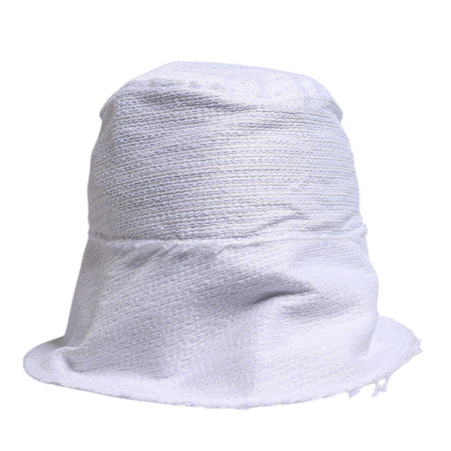 Dolce & Gabbana White Polyester Wide Brim Bucket Hat