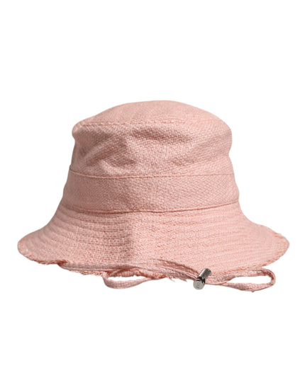 Dolce & Gabbana Pink Cotton Wide Brim Bucket Hat