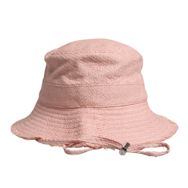 Dolce & Gabbana Pink Cotton Wide Brim Bucket Hat