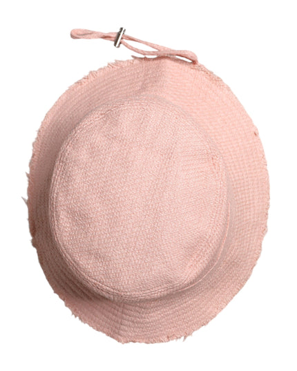 Dolce & Gabbana Pink Cotton Wide Brim Bucket Hat