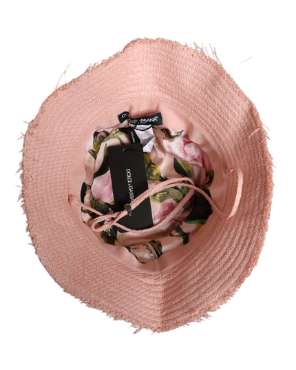Dolce & Gabbana Pink Cotton Wide Brim Bucket Hat