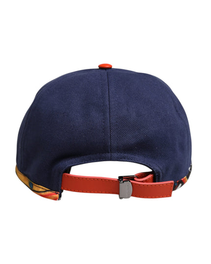 Dolce & Gabbana Blue Cotton 6 Panels Baseball Cap