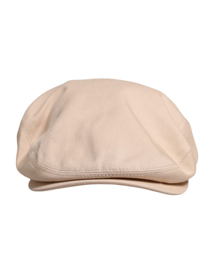 Dolce & Gabbana Beige Cotton Newsboy Capello Cabbie Hat