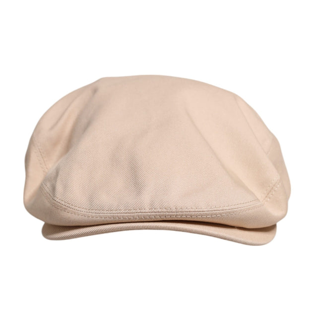 Dolce & Gabbana Beige Cotton Newsboy Capello Cabbie Hat