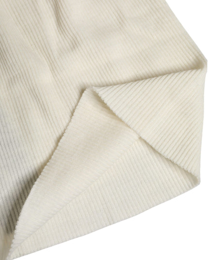 Dolce & Gabbana Beige Wool Blend Knitted Beanie Cap